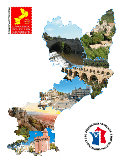 Carte Languedoc-Roussillon + Ardèche